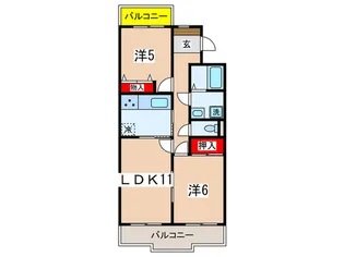 日吉ヒルトップマンション【3階】の間取り