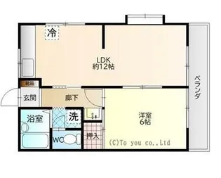 GRAND BLEU A棟(グランドブルー)【1階】の間取り