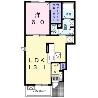 リベルテ III【1階】の間取り