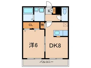 エレンカイム【3階】の間取り