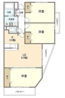 コンフォートパレス【2階】の間取り