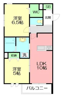 リヴァージュ湘南II【2階】の間取り