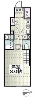 ハイジア鎌倉【1階】の間取り
