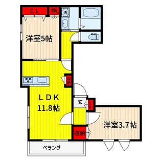 MAISON de Soie【3階】の間取り