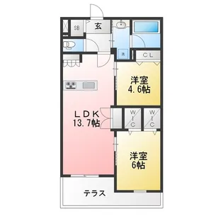 VESTA【1階】の間取り