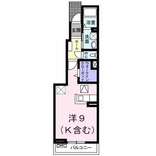 プリートアロッジオウーノ【1階】の間取り