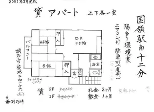 鈴木アパート【2階】の間取り