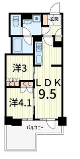 プレミスト金町【1階】の間取り