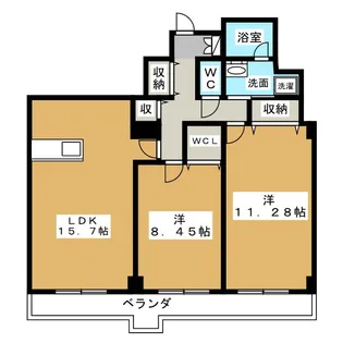 レデントーレ【2階】の間取り