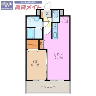 LIVE南新町【5階】の間取り