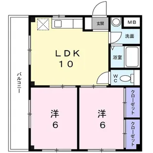 アミュゾン菱川【2階】の間取り