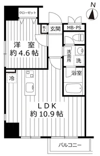 ヒルズコート本郷【3階】の間取り