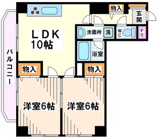 MーIIハイツ【3階】の間取り