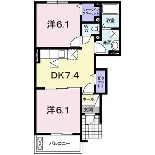 レジデンス藤原台【1階】の間取り