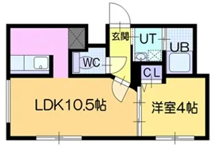 ブリーズ17【4階】の間取り