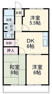 第1サンパレス【2階】の間取り