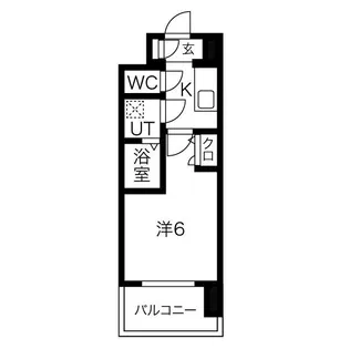 エスリードレジデンス大阪ザ・クラス【5階】の間取り