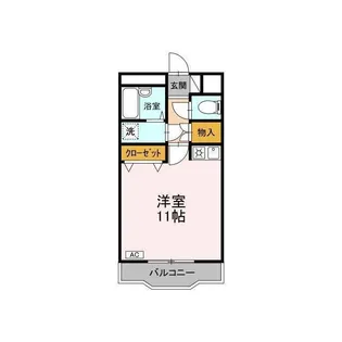 クリスタル甲府善光寺【4階】の間取り