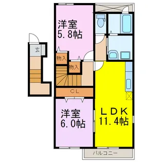 マードレCD【2階】の間取り