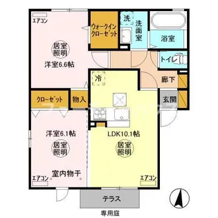 グランマーレ F【1階】の間取り