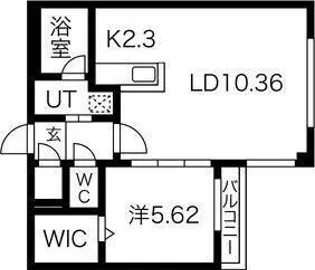 コローレサウスエイト【5階】の間取り