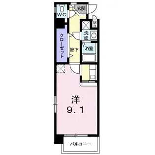 サンシャイン下郡【3階】の間取り