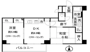 ヒルブリッジヒルNo.1【4階】の間取り