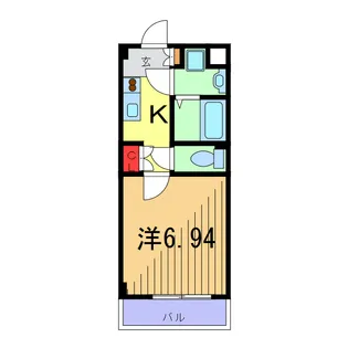 M`s六町【1階】の間取り