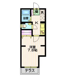 ソレイユ目黒【1階】の間取り