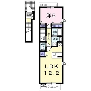 ファミール寺内【2階】の間取り