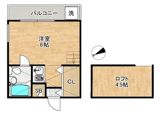 メゾンアンセイ【1階】の間取り
