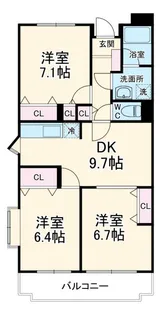 ラフィネ幕張本郷【4階】の間取り