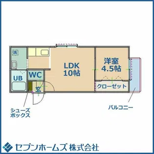 アムール中島公園【1階】の間取り