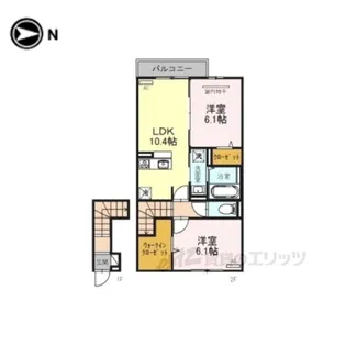 メゾンダンデリオン【2階】の間取り