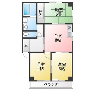 オサダハイツ【2階】の間取り