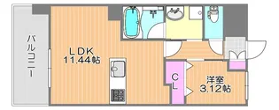 Square Garden NISHISHIMADA【2階】の間取り