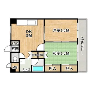 土浦学園通りビル【8階】の間取り