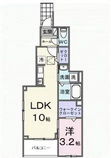 ヒカルサ狭山【1階】の間取り