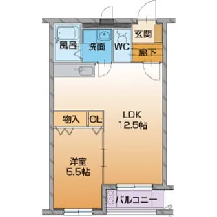 ハートフル サンライズ【3階】の間取り