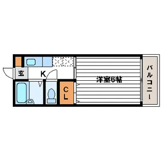ハイツベネボレンス【2階】の間取り