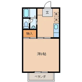 広島県東広島市八本松東3【アパート】の間取り