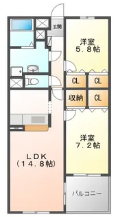カモミーユ【3階】の間取り
