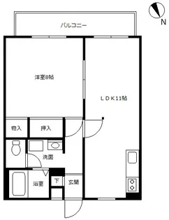 プリンセスティー【2階】の間取り