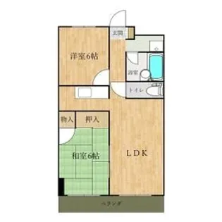 ホワイトハイツ【2階】の間取り