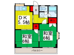 坂井マンション2【3階】の間取り