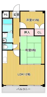 みどり荘【1階】の間取り