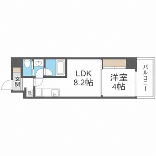 ブエナビスタ桜ノ宮イースト【1階】の間取り