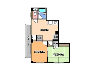 森山ハイツ【3階】の間取り