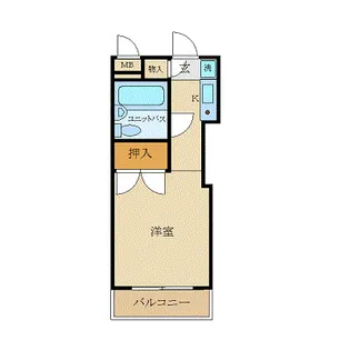 サンパレス花小金井【3階】の間取り