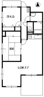ビュー小林【6階】の間取り